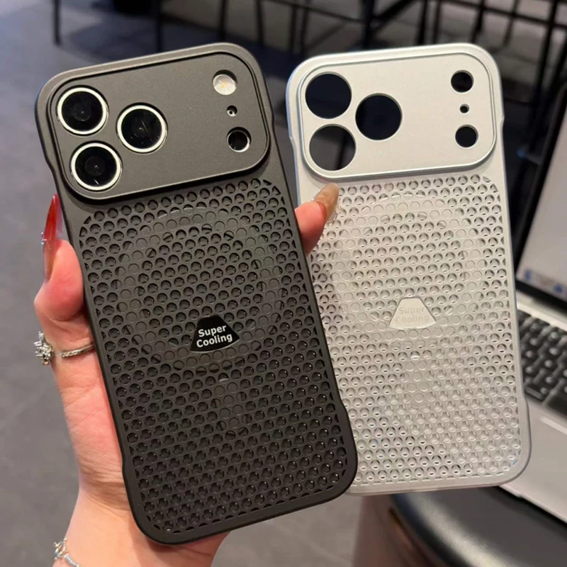 Honeycomb Magnetic Cooling Case with Heat Dissipation and Slim Frameless Design