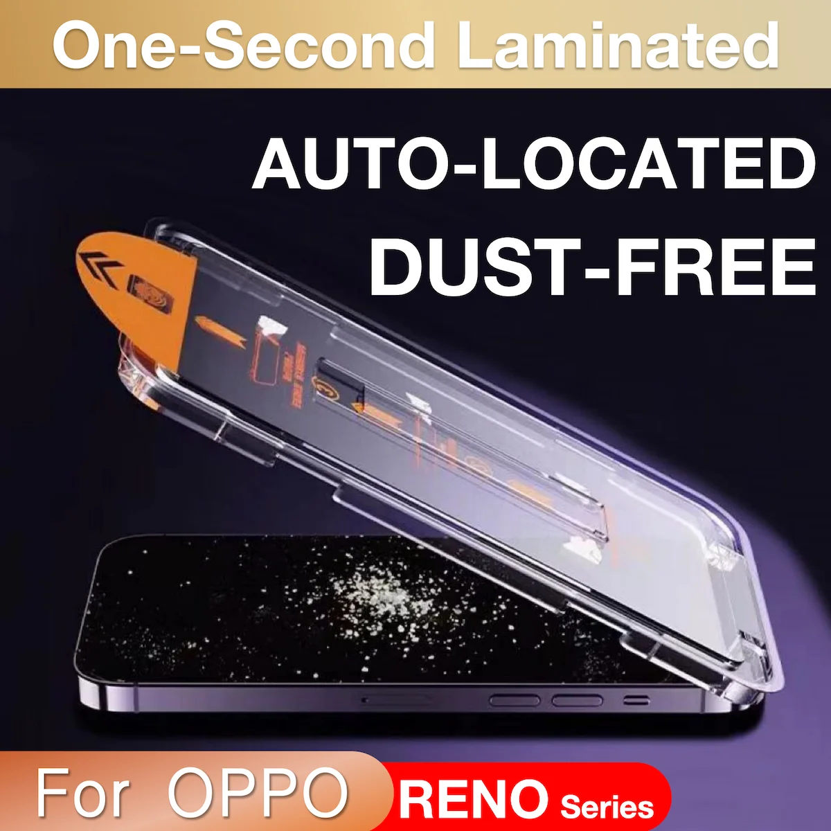 Premium Tempered Glass Screen Protector with Easy Install and Auto-Dust Removal Kit