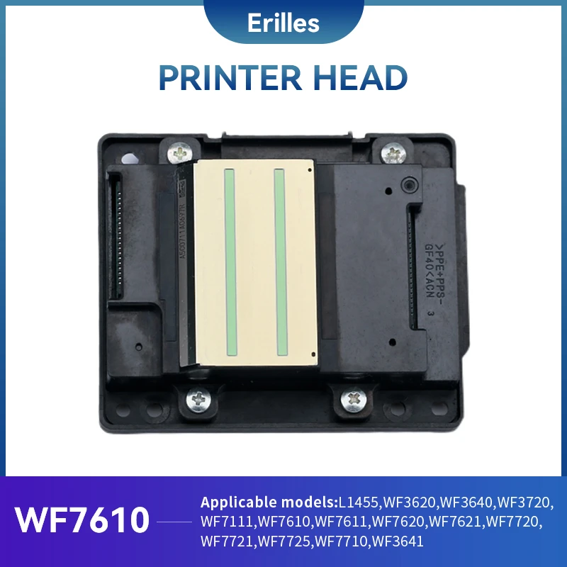 Printer Head WF7610 for Epson L1455 WF3620 WF3640 WF3720 WF7111 WF7611 WF7620 WF7621 WF7720 WF7721 WF7725 WF7710 WF3641Printhead canon toner chip