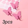3pcs Home Butterfly Hook Strong Adhesive Non drilling Door Rear Wall Non marking Load bearing Adhesive Hook 6