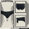 2023 Men's Swimwear Fashion Triangle Swim Trunks Summer Black Swimsuit Low Waist Bikini Panties Quick-Drying Push Pad Briefs 3