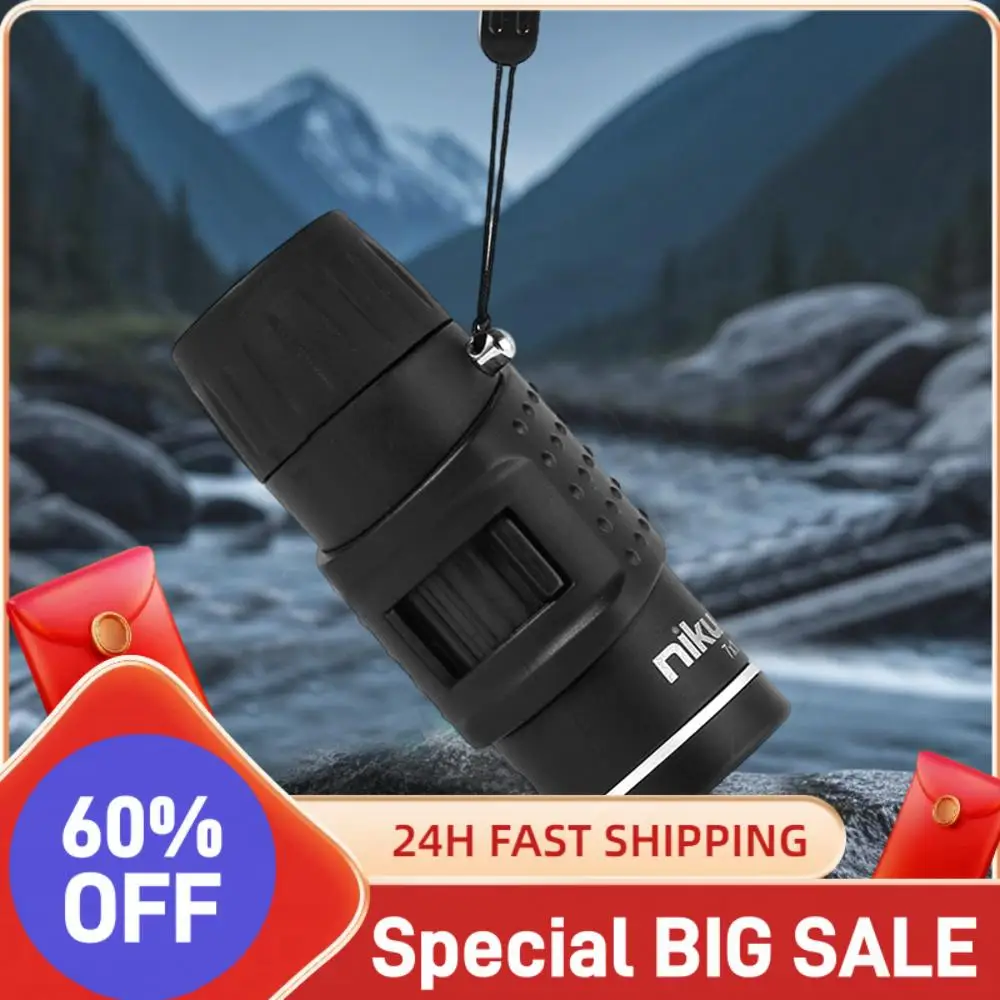 7x18 포켓 단안 망원경 다목적 완전 코팅 광학 망원경 콘서트 관람용 야간 투시..