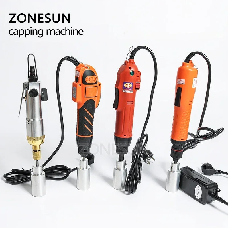 ZONESUN Portable HandHeld Bottle Capping Machine Security Ring Plastic Bottle Capper Capping Tool perfume bottle capping tool
