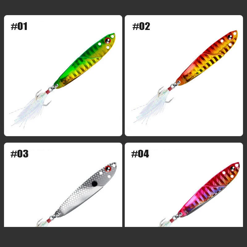 7/10/15/20g Fishing Lures Hard Artificial Wobblers Metal Jig Spoons Minnow Bandits Casting Iron Plate Fishing Tackle Accessories