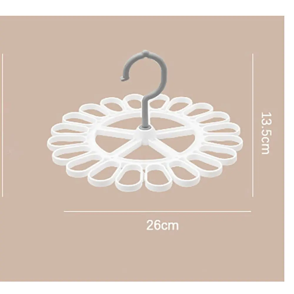 Round Drying Rack Large Capacity 20 Clips Multifunction Hanger Shelf for Bedroom Closet Socks Bra Storage Space Saving Organizer 6