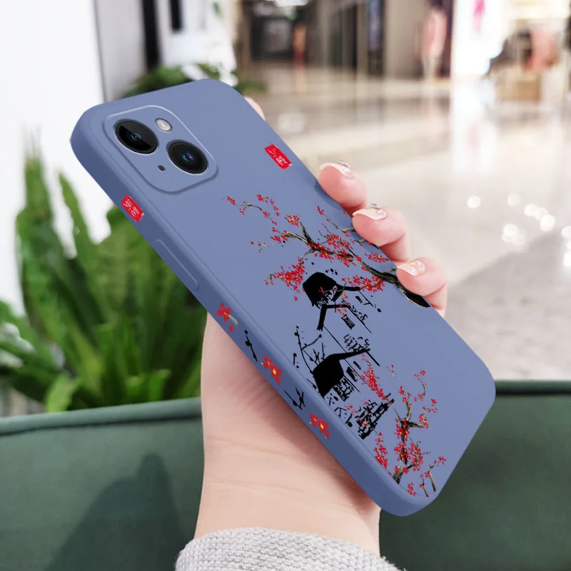 thumbnail image 1 of Funda de silicona para iPhone 16, 15, 14, 13, 12, 11, X, XR, XS, SE2, SE2020, 8, 7, 6, 6S Plus, Pro Max Mini, 1 of 5