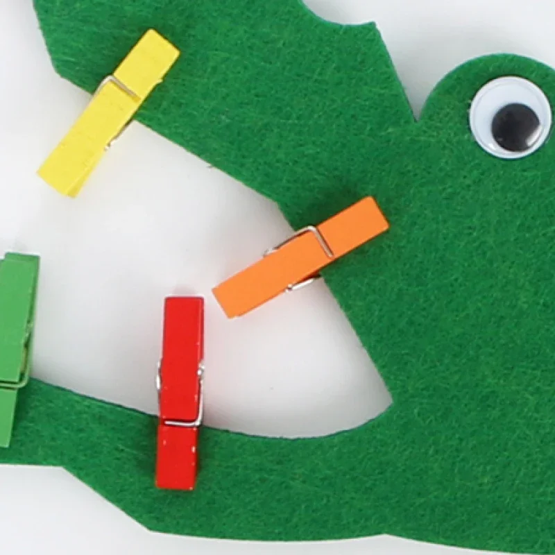 Handmade Felt Crocodile Clip Tooth Extraction Numbers 1-10 For Kids Learning Child Early Teaching Non Woven Package DIY Toys