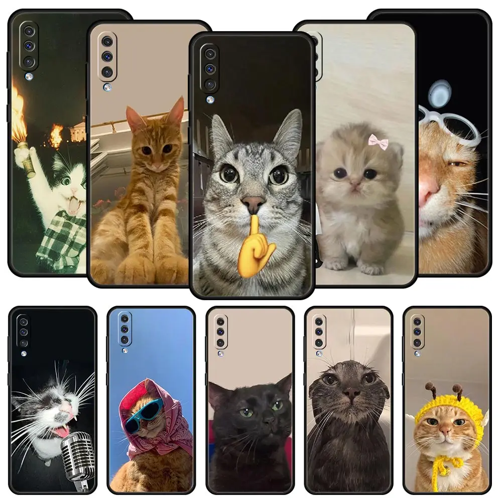 Playful Cat Design Phone Case Cover