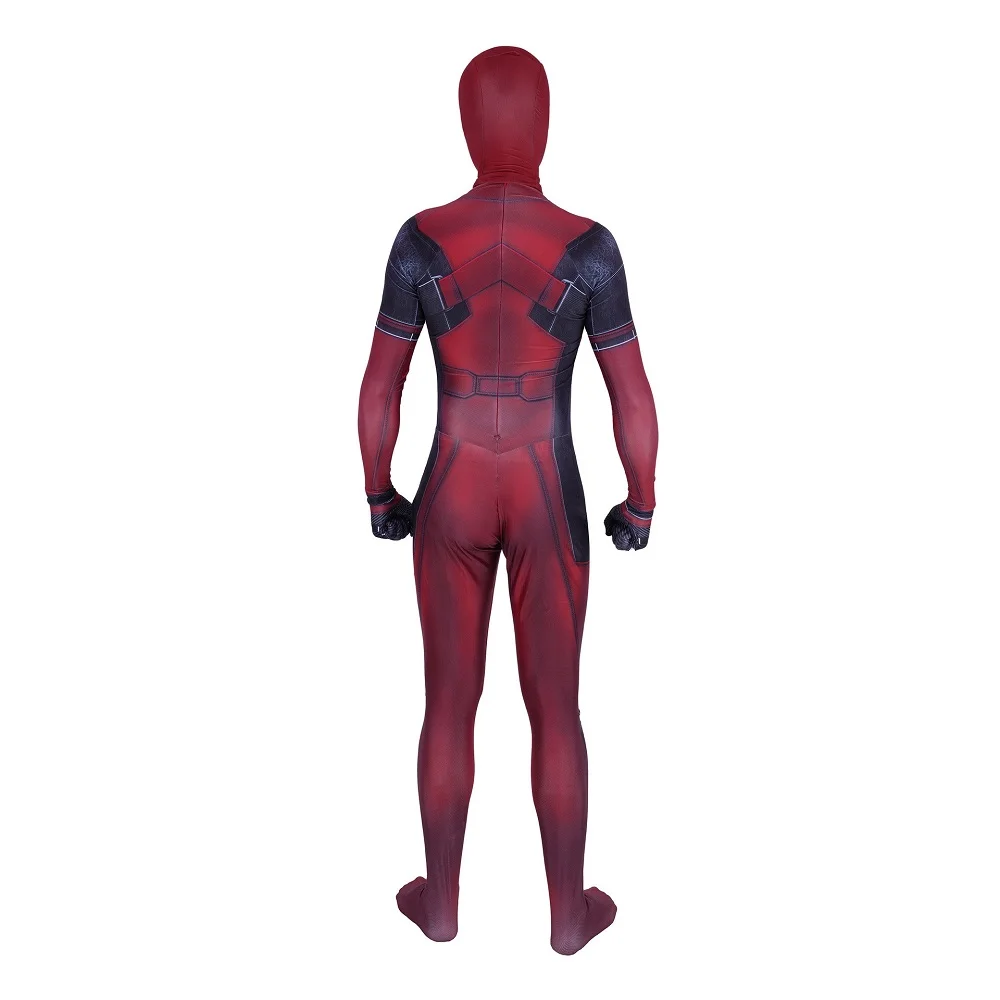 Marvel-Inspired Deadpool Spandex Bodysuit Cosplay Costume for Adults and Kids