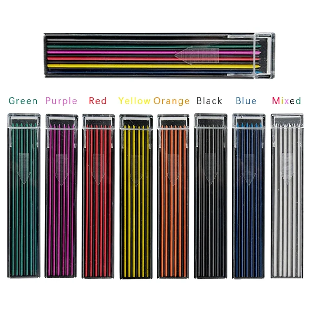 2.0MM Metal Mechanical Pencil Art Drawing DesignHB Automatic Pencil Low Center of Gravity Writing student Office School Supplies 6