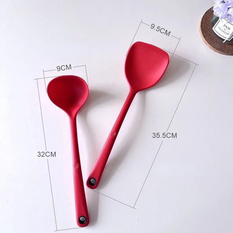 Silicone Spatula Set for Non-stick Pot Cooking Heat Resistant