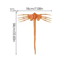 Страшная маска хищника, забавные маски, реквизит для косплея на Хэллоуин для взрослых, латексная ужасающая полумаска с животными — изображение 6