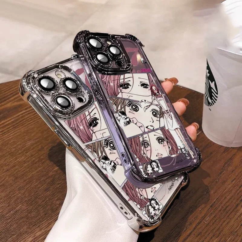 Komatsu Nana Anime Clear Plating TPU Phone Case