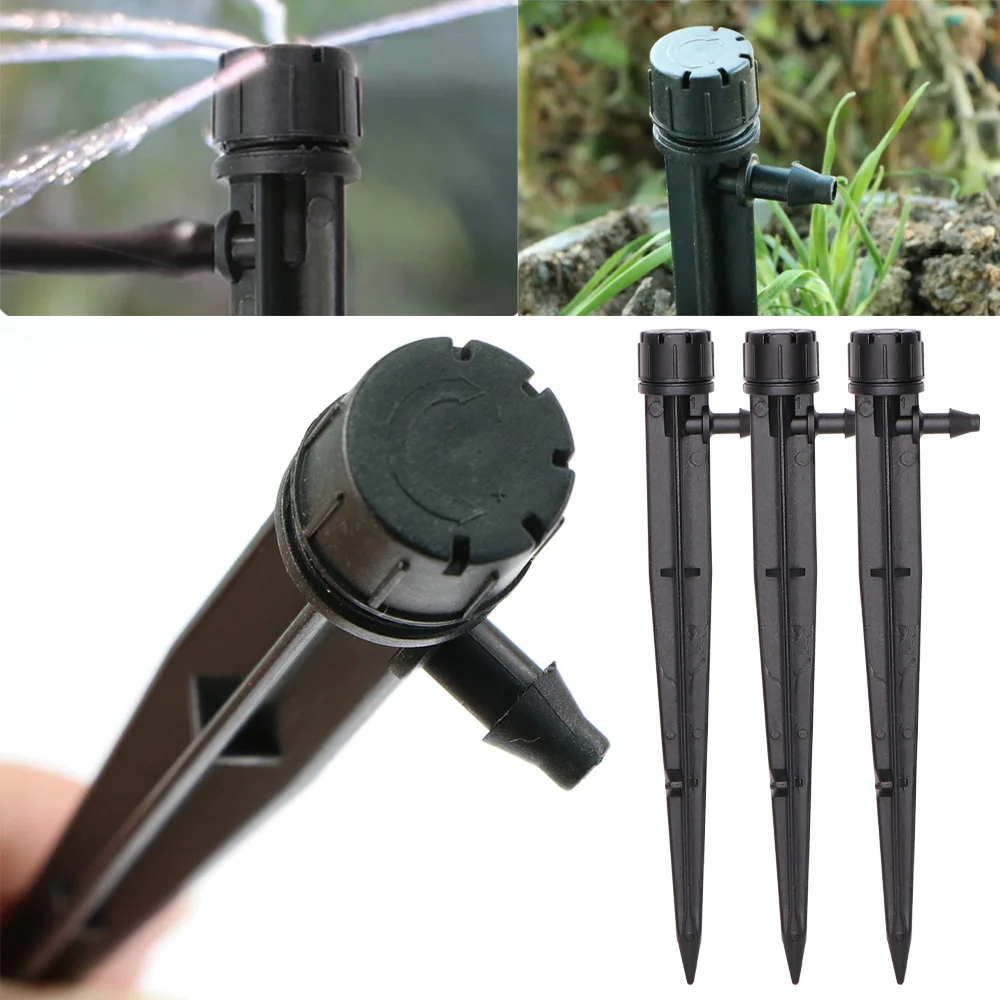 10PCS Garden Drip Spray Emitters Adjustable Sprinklers Irrigation