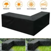 15 Size L Shape All-Purpose Covers Waterproof Rattan Corner Furniture Cover Garden Patio Outdoor Sofa Protector Anti-Dust 4