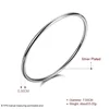 Silver Plating Bangles 3mm Thick Silver Color Bracelet Circular Can Wear Multiple Pieces Of Better Effect Women'S Jewelry 3