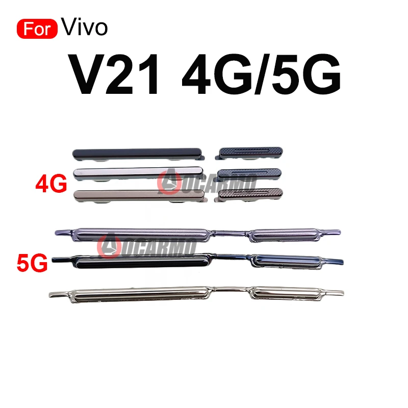 Side Button For VIVO V21 4G 5G Power Volume Up And Down Key Replacement Part