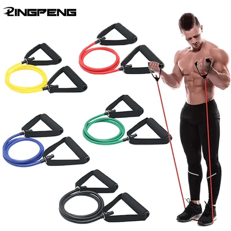 Colored Resistance Bands with Handles 1