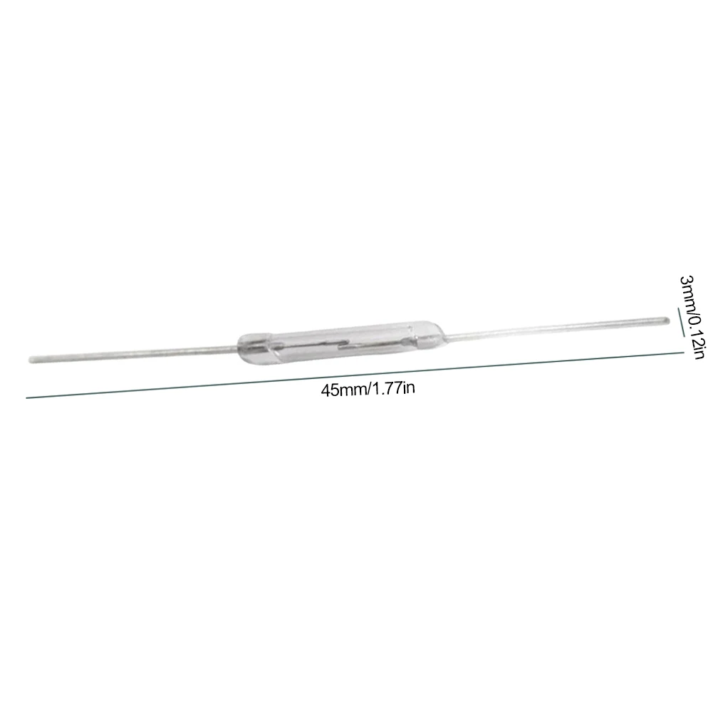 10 Pcs N/O Reed Switch 2*14mm Magnetic Switch Vibration-resistance Normally Open Magnetic Induction Switch for Arduino