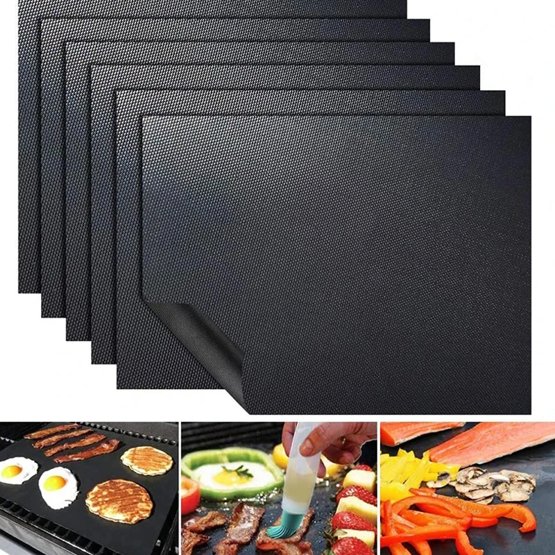 BBQ Grill Mat Non-stick Pad Reusable 1Pc