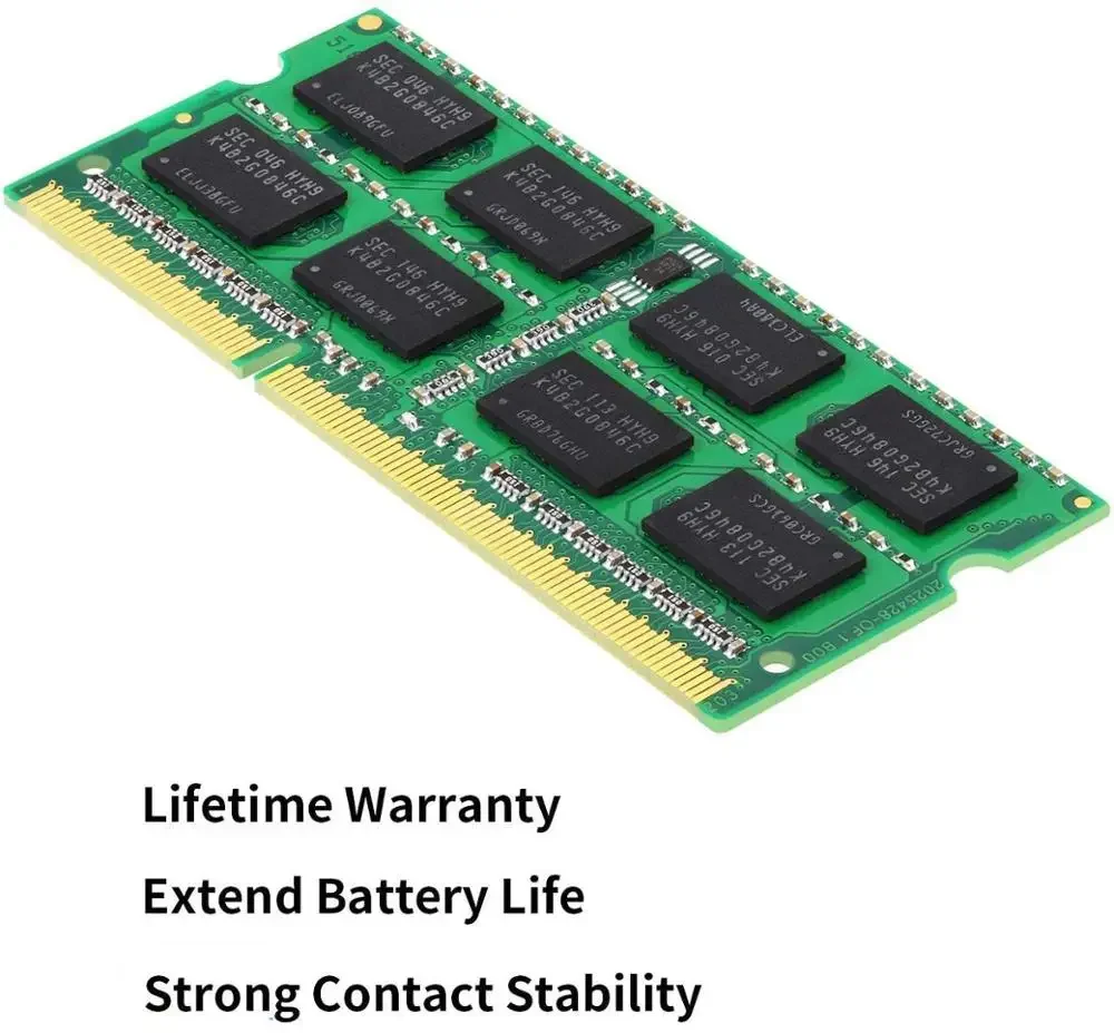 Laptop Memory Module 4GB 8GB DDR3 1600 MHz PC3-12800S 204 Pins So-Dimm DDR3L 1.35V NON ECC Intel and AMD Compatible Ram
