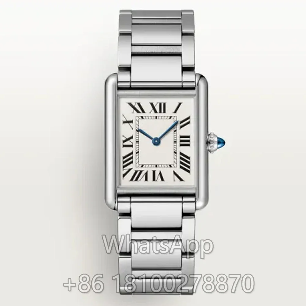

New Original Luxury Quartz Watches for Women Men Leather Strap Wristwatch Minimalist Formal Casual Black Ladies Tank Watches