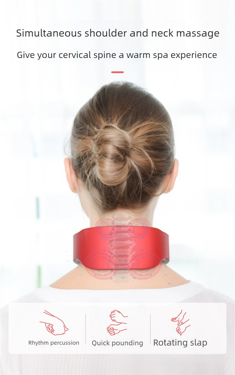 Electric Wireless Pulse Neck And Shoulder Massager For Pain Relief_voghion.com