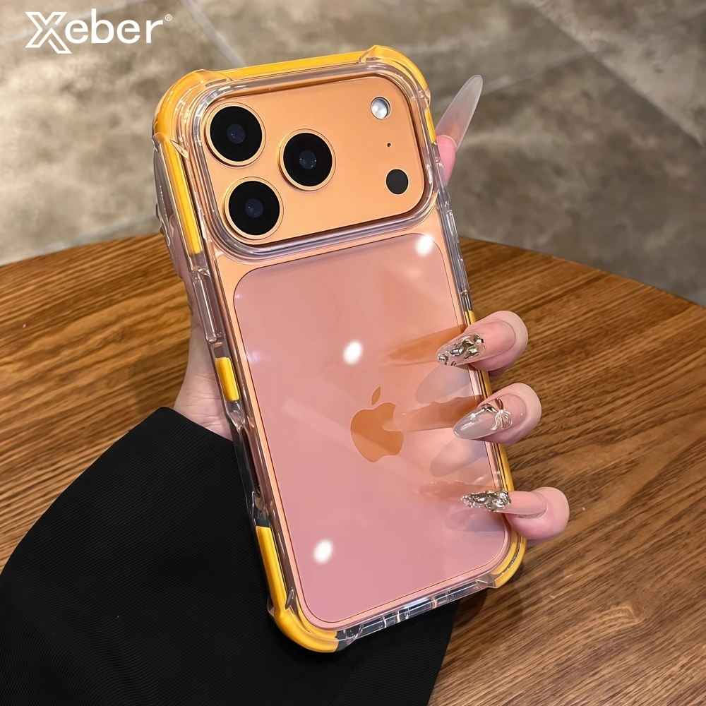 Shockproof Armor Bumper Case with Magnetic Wireless Charging Compatibility - Hybrid Hard PC Cover