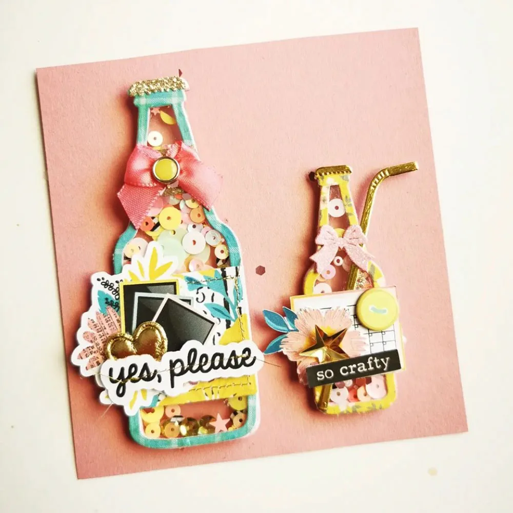 Description Picture 4 of itemKSCRAFT Soda Bottle Shaker Metal Cutting Dies Stencils for DIY Scrapbooking Decorative Embossing DIY Paper Cards