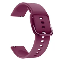 Adjustable Silicone Watch Band - 20/22mm Premium Comfort Strap - 22mm universal (Wine red)