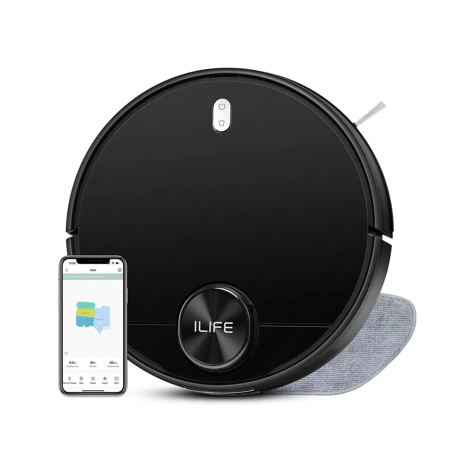 Vhodný pro Xiaomi mi robot vacuum-mop pro / viomi V2 / V3 / SE / conga 3490 / 3690 / ilife A11 mohan strana kartáč filtr mopem příslušenství