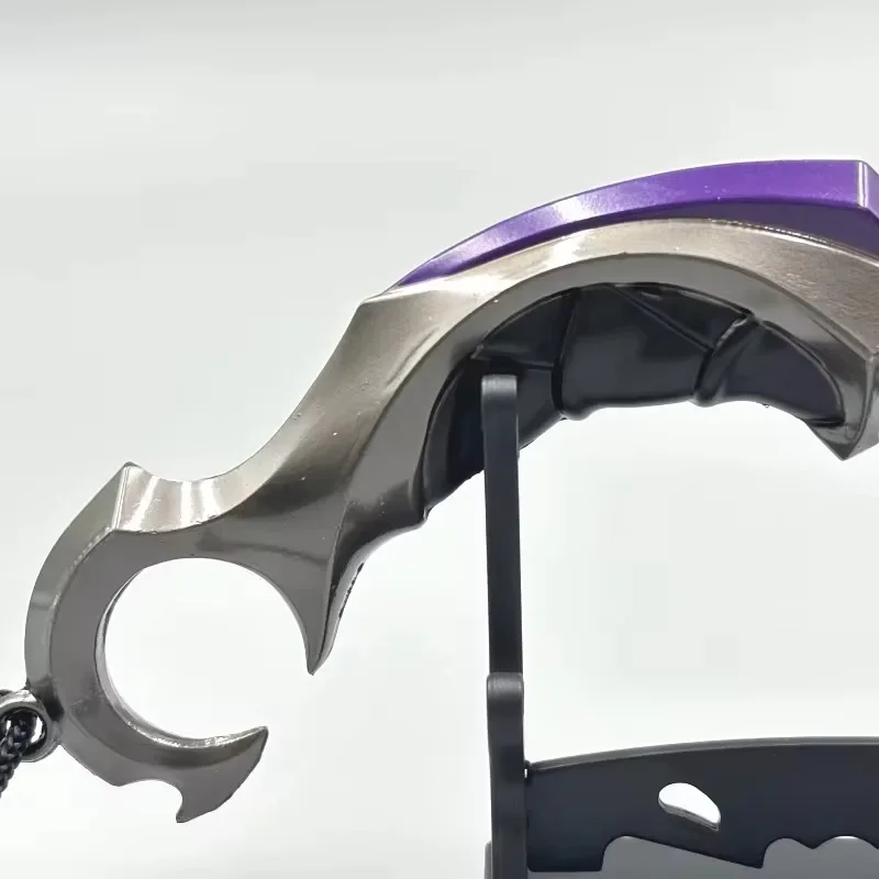 15CM Valorant Weapon Melee Reaver Karambit Knife Metal Game Peripheral Katana Samurai Sword Uncut Blade Ornaments Gift Boys Toy 5