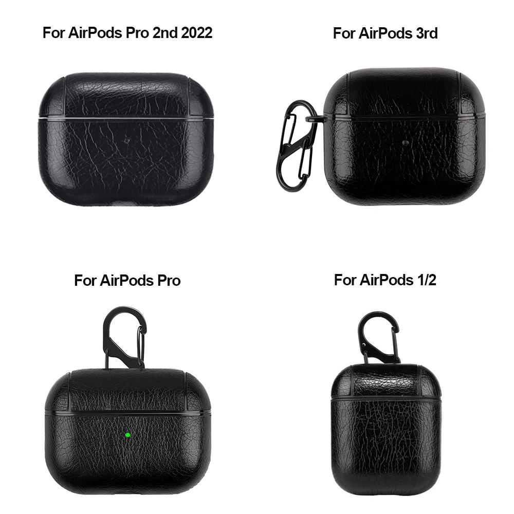 For Airpods 3rd Generation Case Shockproof Leather Airpods Pro 2 1 Case  Cover