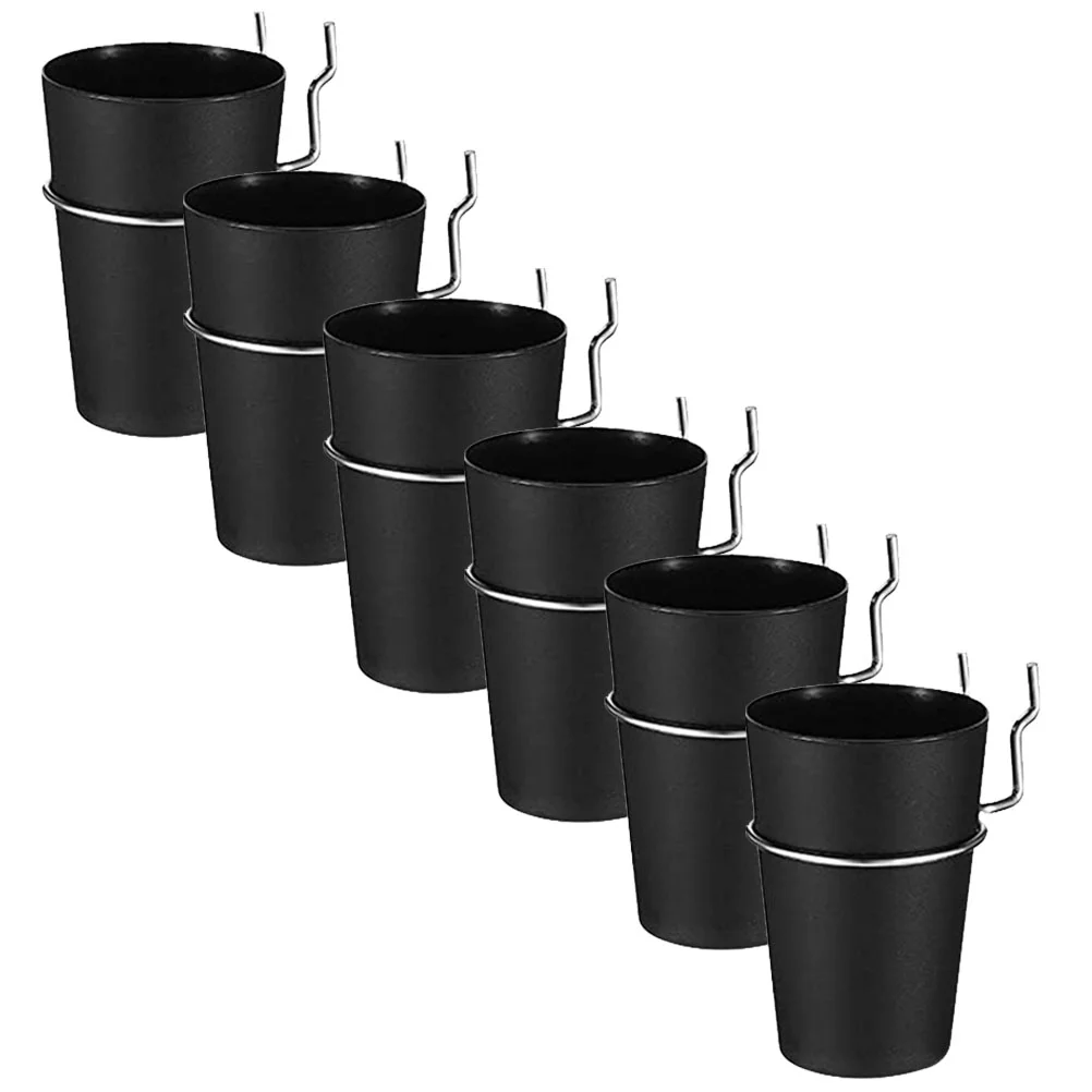 

6 Sets Peg Board Organizer Garage Workshop Workbench Peg Accessories Pegboard Cups with Hooks