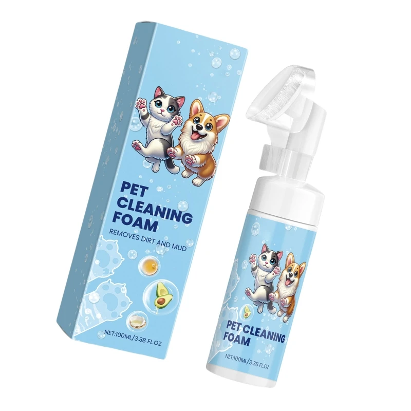 Natural Extracts Pet Paws Foam Cleanser Soothing Foam Foot Wash Cleaner for Dog