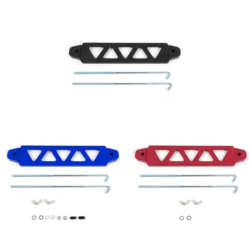 Aluminum Car Battery Fasten Bracket Holder Battery Tie Down Brace for Car SUV
