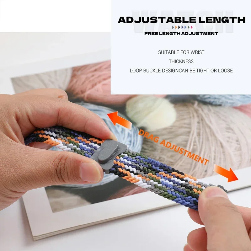 Braided Loop Adjustable Nylon Strap