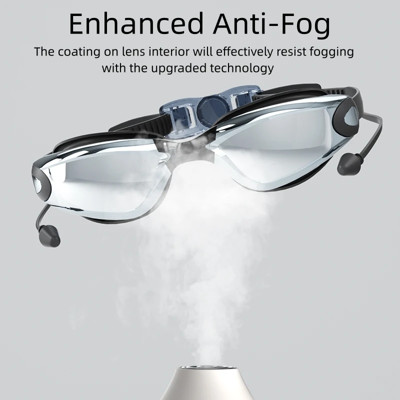 Swimming Goggles Professional Anti-Fog No Leaking UV Protection Wide View For Women Men