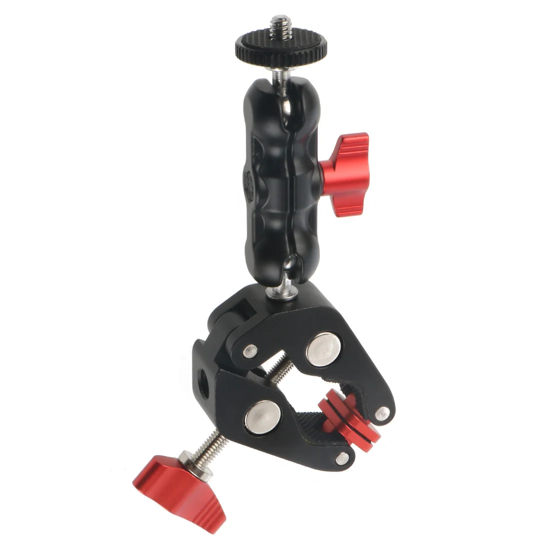 Super Clamp 360° ° Rotation Kugelkopf Adapter Magic Arm 1/4" Schraube für Monitor Licht Mikrofon Halter Telefon Ständer Stativ Verlängern Halterung – Detail 15