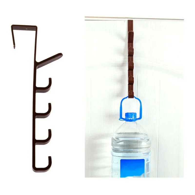 Storage Hanger Hook Multi-purpose Five-segment Hooks Household Hook Rack Organizer Clothes Coat Hat Bag Hanger