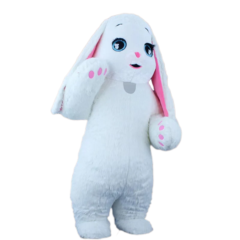 

2.6m Inflatable Easter Rabbit Mascot Costumes Bunny Role Play Disfraz Fancy Halloween Cosplay Funny Party Dress Suits for Adults