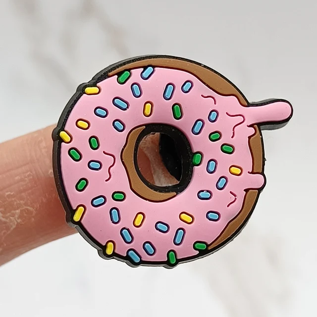 Dropshipping 1Pcs PVC Shoe Buckle Accessories Funny DIY Cute Food Shoes Decoration Jibz For Croc Charms Kids X-mas Gift F