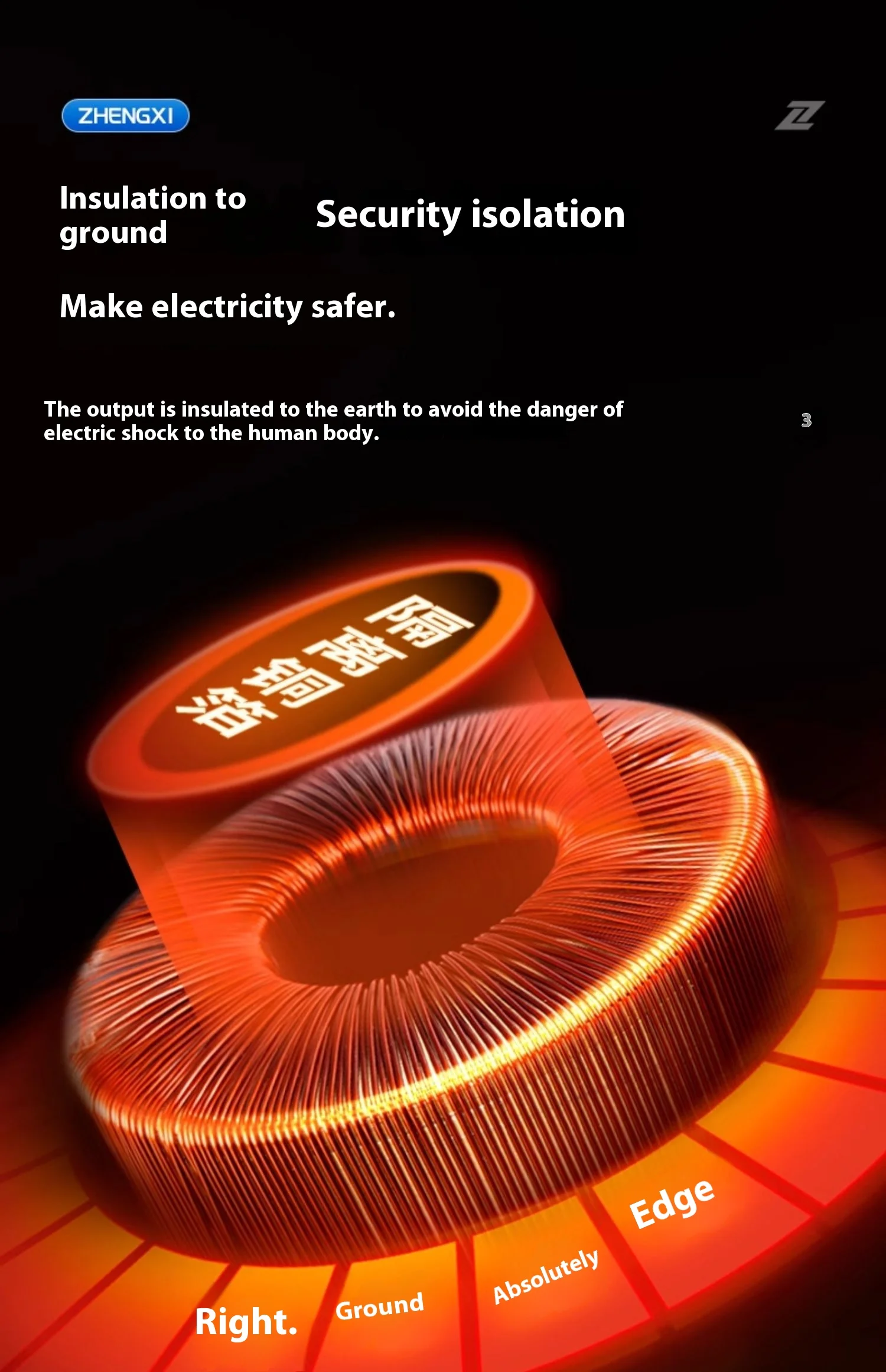 1000VA AC Ring Isolation Transformer Audio Safety Isolated Power Converter Anti-