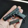 Mini Toy Gun 1:3 G17 Alloy Pistol Model Disassemble Mini Gun Toy Keychain Bag Pendant Craft for Chlidren Adults 2