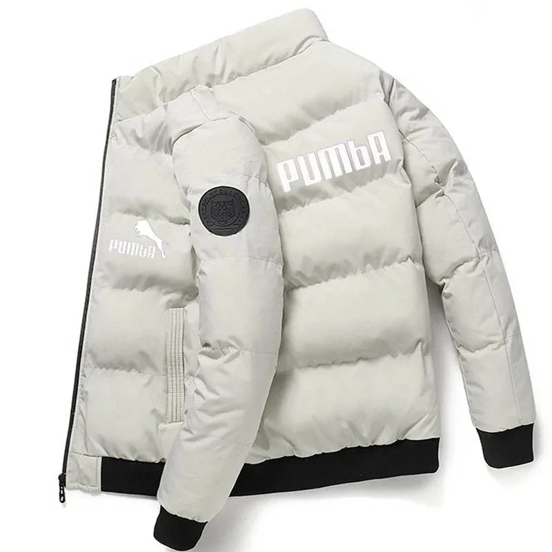 Men's Korean Cotton Padded Jacket, Collarless Jacket, Thick Short Style, Autumn and Winter