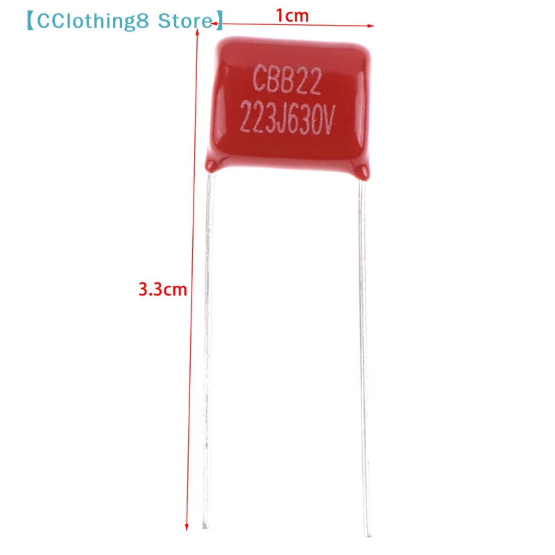 10Pcs Pro 223J 630V 22NF 0.022UF 커패시터 금속화 폴리프로필렌 기타 캡 CBB 일렉트릭 기타 베이스용 필름 캡【AliS8】