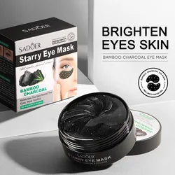 Bamboo Charcoal Starry Sky Eye Masks - Hydrating & Firming Skincare Solution, 60 Pieces - 80G