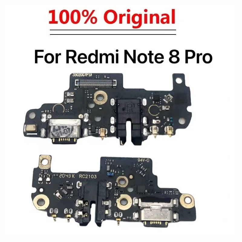 

100% Original Full IC For Xiaomi Redmi Note 8 Pro Microphone USB Plug Fast Charging Port Connector Charger Board Flex Cable