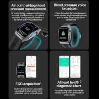 For huawei 2025 New Airbag air Pump Smart Watch health watch men ECG True Accurately Blood Pressure Uric Acid Blood Lipids watch 2