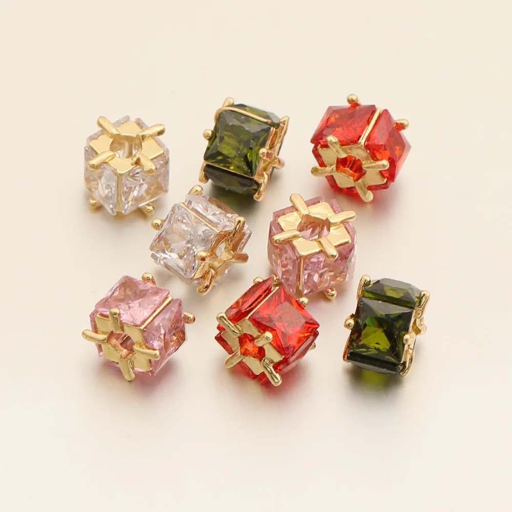 Cordial Design 30Pcs 9*11MM CZ Beads For Pen/Hand Made/Cube Shape/Jewelry Findings & Components/DIY Charms/Jewelry Accessories 3 Cordial Design 30Pcs 9*11MM CZ Beads For Pen/Hand Made/Cube Shape/Jewelry Findings & Components/DIY Charms/Jewelry Accessories - cordial